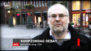 Woerden TV  Bernard de Jong over koopzondag [upl. by Amalle]