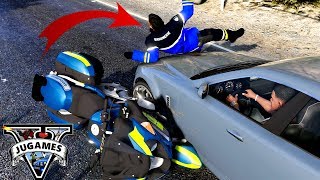 BRIGADE MOTORISÉE EN DIFFICULTÉ 💥GTA 5 LSPDFR [upl. by Anilec]