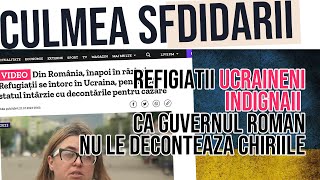 Culmea sfidarii Refugiatii ucraineni INDIGNATI ca Guvernul roman nu le deconteaza chiriile [upl. by Cirdes]