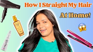 Permanent Hair Straightening at Home  Only Natural Ingredients  TipsToTop By Shalini [upl. by Heinrik53]