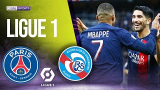 PSG vs Strasbourg  LIGUE 1 HIGHLIGHTS  10212023  beIN SPORTS USA [upl. by Brittney]