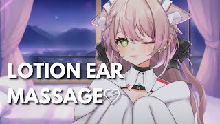 ASMR 1HR Tingly Lotion Ear Massage ♡ Binaural 3DIO [upl. by Crandell860]