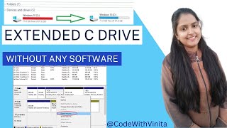 How to create a new drive without any software। Drive Partition in Windows 10।Extended C drive [upl. by Nnayelsel]