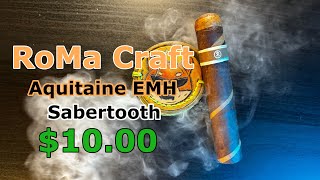 Roma Craft Aquitaine EMH Sabertooth Cigar Review WorkingManCigars [upl. by Shepley]