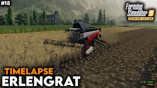 Barley harvesting baling straw sales amp grass mowing  FS19 Timelapse Erlengrat  18 [upl. by Anahsirk]