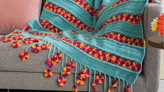 Crochet Garden Flowers Blanket [upl. by Nylarej14]