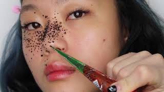 Basic Henna Tutorial for a Natural Freckles Look  uglysxegirl [upl. by Enylhsa71]