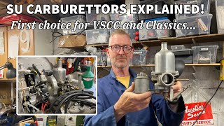 SU carburettor explained  VSCC and Classic favourite [upl. by Ahsetra]