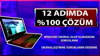 Windows 7 8 10 Etkinleştirme Sorunu ve Çözümü [upl. by Oriane]