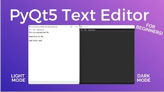 PyQt5 QtDesigner Text Editor Project tutorial  PyQt5 Project for Beginners [upl. by Denice424]