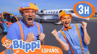 Blippi explora un avión privado‍✈️  Blippi Español  Videos educativos para niños  Aprende y Juega [upl. by Enomis]