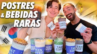 Probando BEBIDAS TÍPICAS COREANAS Muy RARAS y POSTRES TÍPICOS COREANOS l Así son sus cafeterías [upl. by Rinna]