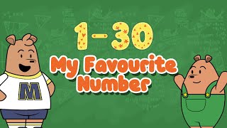 Count from 1 to 30  Learn Favourite Numbers  Counting for kids  Educational Video For Kids [upl. by Kristan879]