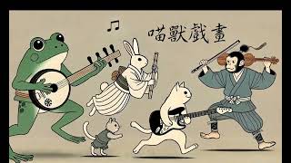 Shamisen 三味線 X Electric Guitar X Flute X Violin【喵獸戲畫】Background Music for Studying or Work [upl. by Manly]