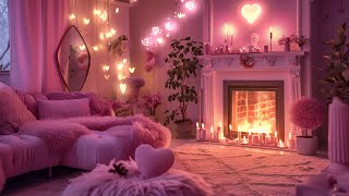 Cozy Valentines Day Ambience with Relaxing LoFi Music [upl. by Rodavlas]