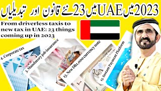 From driverless taxis to new tax in UAE 23 things coming up in 2023UAE new rules 2023 [upl. by Lauri]