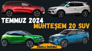 Temmuz Ayı Engelli Raporuyla Alınabilen 20 MUHTEŞEM SUV [upl. by Htenay]