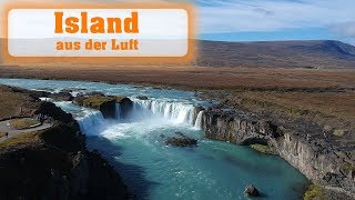 Island im Zeitraffer aus der Luft  spektakulärer Flug über die Vulkaninsel [upl. by Htiek]