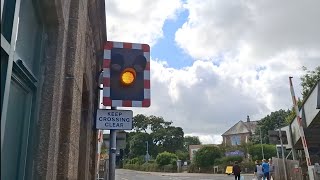 Camborne station level crossing Cornwall [upl. by Asserac]