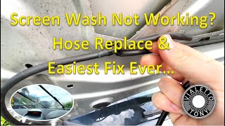 Renault Clio Front Windscreen Washer Jets Fixed [upl. by Shwalb633]