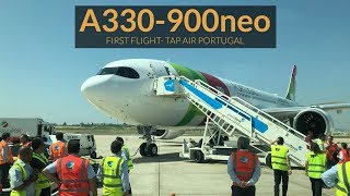 Airbus A330900neo TAP Air Portugal  PRIMEIRO VOO ToulouseLisboa [upl. by Evetta]