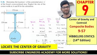 958 Centroid of Composite bodies or Shapes  Chapter 9  Hibbeler Statics 14th Engineers Academy [upl. by Anile218]