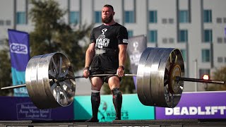 WORLD RECORD Oleksii Novikov Lifts 1185 LBS 18quot Partial Deadlift  2020 [upl. by Enitsyrk]