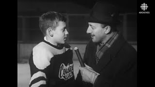 Discussions avec de jeunes joueurs de hockey peewee en 1962 [upl. by Jonah]