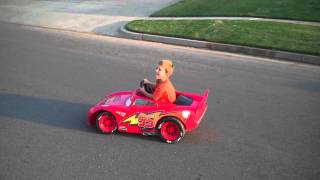 Lightning McQueen Power Wheels Modified  Upgraded from 6v to 12v [upl. by Lilia]