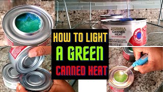 EASY way to light a Biodegradable Gel Chafing Fuel CANNED HEAT [upl. by Elleivad440]