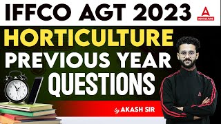 IFFCO AGT Previous Year Question Paper  Horticulture Previous Year Questions  By Akash Sir [upl. by Annodas]