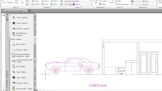 Hacer cortes y elevaciones en AutoCAD rápido y simple sección de una casa o vivienda [upl. by Roxana]