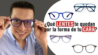 LENTES para HOMBRE según tu TIPO DE ROSTRO [upl. by Ees]