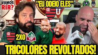 TRICOLORES REVOLTADOS APOS O FLAFLU quotEU ODEIO DO FLAMENGO E LDUquot 🤣🤣 [upl. by Schaumberger]