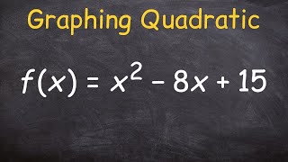 Graphing Quadratic Functions in Standard Form Vertex Form [upl. by Aarika]