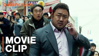 Dont waste Ma DongSeoks time  or his fists  Korean Movie  The Outlaws [upl. by Gylys]