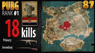 PUBG Rank 1  sprEEEzy 18 kills SOLO  PLAYERUNKNOWNS BATTLEGROUNDS 87 [upl. by Yllime]