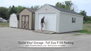 12x24 Garage F150 Parking [upl. by Finzer748]