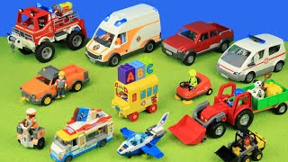 Klinik Krankenwagen Eiswagen Kehrmaschine Flugzeug Playmobil Lego Spielzeug für Kinder [upl. by Benjy]