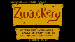 Zwackery 1984 Bally Midway Mame Retro Arcade Games [upl. by Athena513]