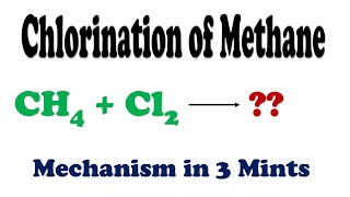 CH4 and Cl2 Mechanism  Chlorination of Methane Organic chemistry [upl. by Skiba]