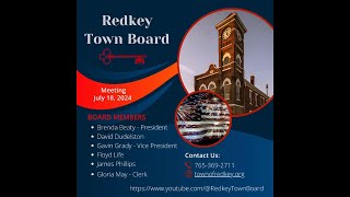 Redkey Town Board Meeting July 18 2024 [upl. by Yv609]