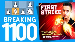 Stonewall Attack  My New Chess Opening reaching 1100 [upl. by Giacobo]