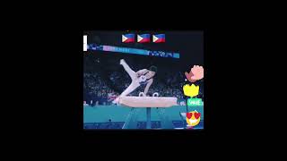 Carlos Yulo Filipino gymnast 2 timegold Olympic medalist 2024Pinoy prideParis Olympic [upl. by Crutcher362]