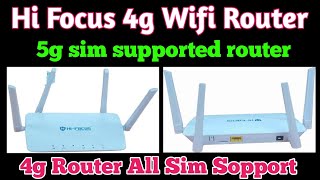 Hi Focus 4g Wifi Router  5g Sim Supported Router [upl. by Dekow]