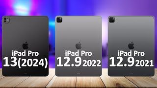 iPad Pro 13 2024 VS iPad Pro 129 2022 VS iPad Pro 129 2021 [upl. by Atinuhs]