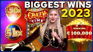 Top 5 Big Wins on Crazy Time Games 2023 [upl. by Selmner]