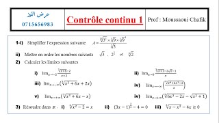 contrôle continu 1 nadiiii [upl. by Felix450]
