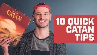 10 QUICK tips for Settlers of CATAN  Tips Tricks amp Strategies [upl. by Ettelorahc22]