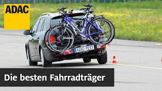 ADAC Fahrradträger Test 2022 Dach Heck amp Anhängerkupplung im Vergleich [upl. by Booze47]